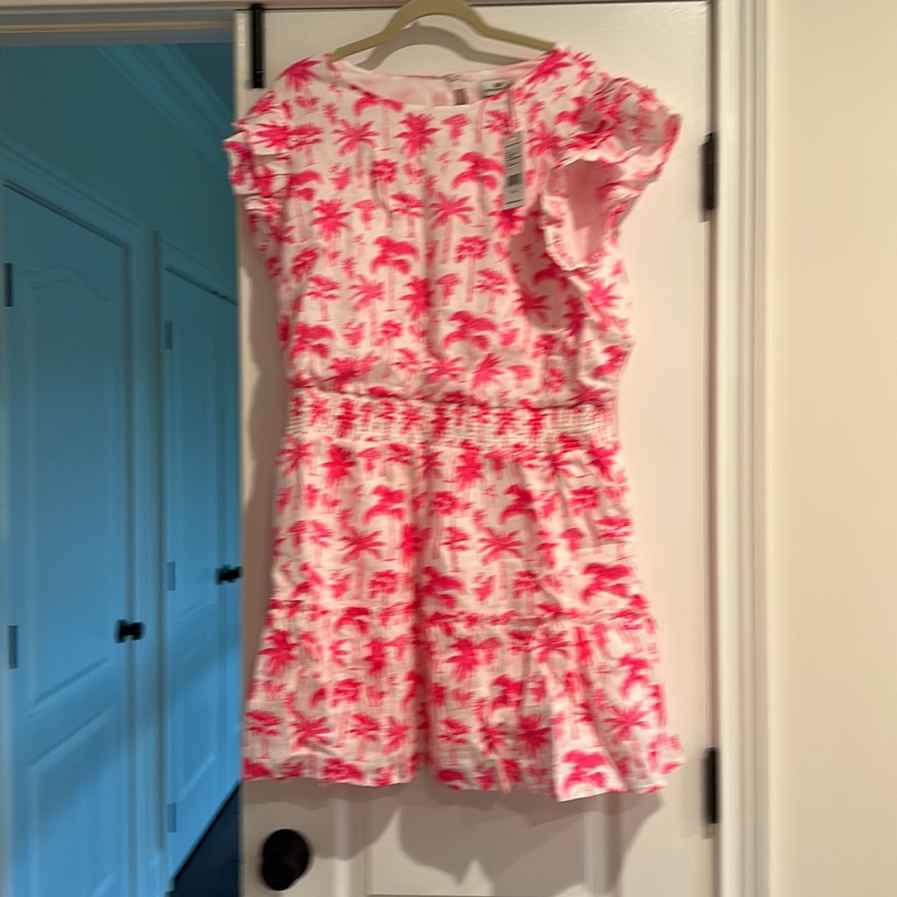 NWT Vineyard Vines palm tree smocked dress